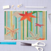 アンティークリーフデザイン – クラフトティッシュペーパー 薄葉紙 (クラフト)