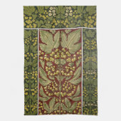 アンティークリーフパターンキッチンタオル キッチンタオル (縦)