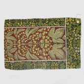 アンティークリーフパターンゴルフタオル ゴルフタオル (横)