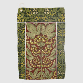 アンティークリーフパターンゴルフタオル ゴルフタオル