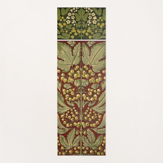 アンティークリーフパターンヨガマット ヨガマット (正面)