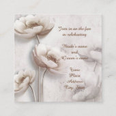 アンティークルッキングロータスフラワー披露宴エンクロージャC エンクロージャーカード (正面)