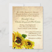 アンティークルックサンフラワーズ結婚式招待状 招待状 (正面)