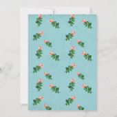 アンティークルックブライダルシャワーティーパーティの招待状 招待状 (裏面)