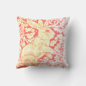 アンティークルックラビットピローリサートオレンジ金ゴールド秋 クッション (裏面)