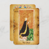 アンティークルネサンス・タロッツ17 /星(希望) 案内状 (正面/裏面)
