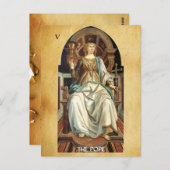 アンティークルネサンス・タロッツ5/教皇 ポストカード (正面/裏面)