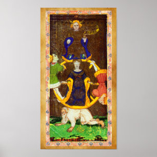 アンティークルネサンスTAROTS 10/THE WHEEL OF FORTUNE ポスター