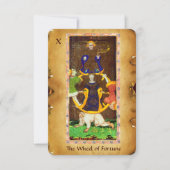 アンティークルネサンスTAROTS 10/THE WHEEL OF FORTUNE 案内状 (正面)