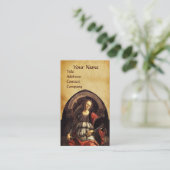 アンティークルネサンスTAROTS 11フォーティットパーチメント 名刺 (スタンド正面)