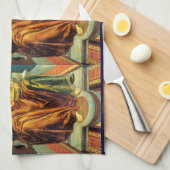 アンティークルネサンスTAROTS 14 /節制 キッチンタオル (四つ折り)