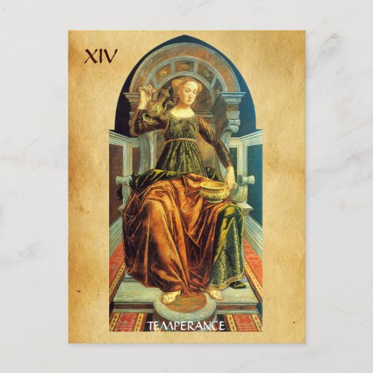 アンティークルネサンスTAROTS 14 /節制 ポストカード (正面)