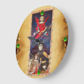 アンティークルネサンスTAROTS 15 /悪魔 ラージ壁時計 (傾斜)