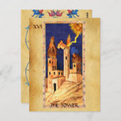 アンティークルネサンスTAROTS 16 /タワー ポストカード (正面/裏面)