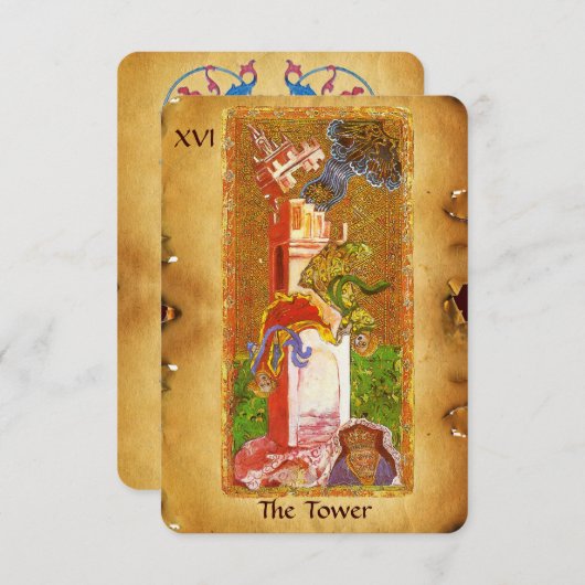 アンティークルネサンスTAROTS 16 /タワー 案内状 (正面/裏面)