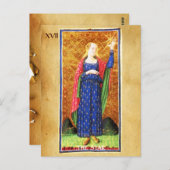 アンティークルネサンスTAROTS 17/ザ・スター ポストカード (正面/裏面)