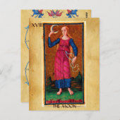 アンティークルネサンスTAROTS 18 / THE MOON ポストカード (正面/裏面)