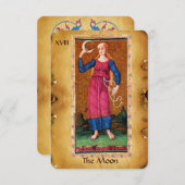 アンティークルネサンスTAROTS 18 / THE MOON 案内状 (正面/裏面)