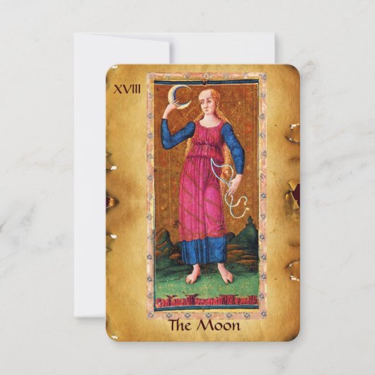 アンティークルネサンスTAROTS 18 / THE MOON 案内状 (正面)
