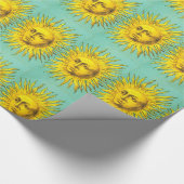 アンティークルネサンスTAROTS 19サンイエローブルー ラッピングペーパー (角)