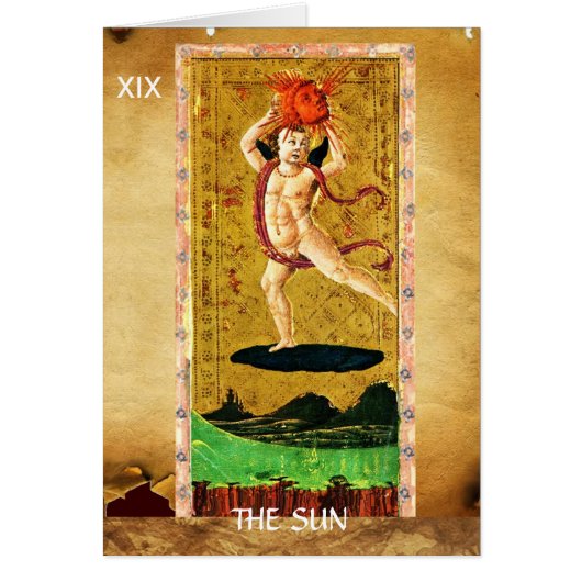 アンティークルネサンスTAROTS 19 /太陽 (正面)