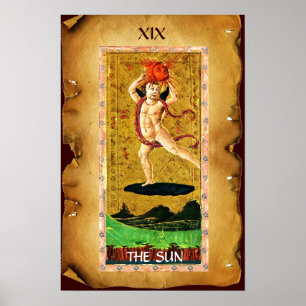 アンティークルネサンスTAROTS 19 /太陽 ポスター