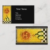 アンティークルネサンスTAROTS 19 /太陽 名刺 (正面/裏面)