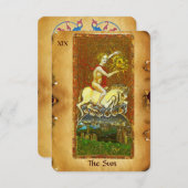 アンティークルネサンスTAROTS 19 /太陽 案内状 (正面/裏面)