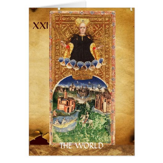 アンティークルネサンスTAROTS 21/世界 (正面)