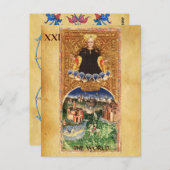 アンティークルネサンスTAROTS 21/世界 ポストカード (正面/裏面)