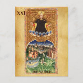 アンティークルネサンスTAROTS 21/世界 ポストカード (正面)
