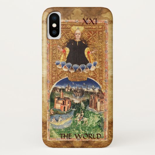 アンティークルネサンスTAROTS 21 /世界 Case-Mate iPhoneケース (裏面)