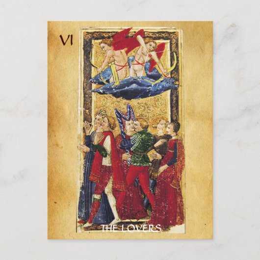 アンティークルネサンスTAROTS 6 / THE LOVERS ポストカード (正面)