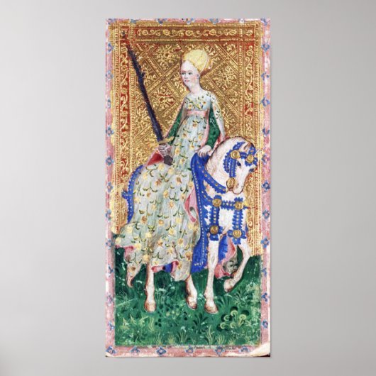 アンティークルネッサンスのタロッツ/刀剣の女性 ポスター (正面)