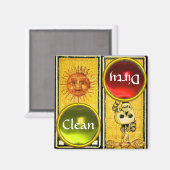 アンティークルネッサンスのタロッツ/太陽と剣のエース マグネット (正面/裏面)