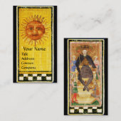 アンティークルネッサンスのタロッツ/太陽と皇帝 名刺 (正面/裏面)
