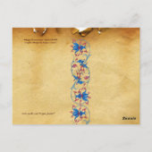 アンティークルネッサンスのタロッツ、ACE OF SWORDS Parchment ポストカード (裏面)