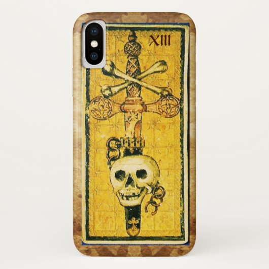 アンティークルネッサンスのタロッツ、ACE OF SWORDS Parchment Case-Mate iPhoneケース (裏面)