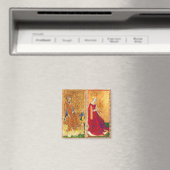 アンティークルネッサンスのタロットキングとカップの女王 マグネット (インサイチュ (食洗機))