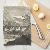 アンティークルネッサンスエラムーンバイアラン・マレット キッチンタオル (四つ折り)