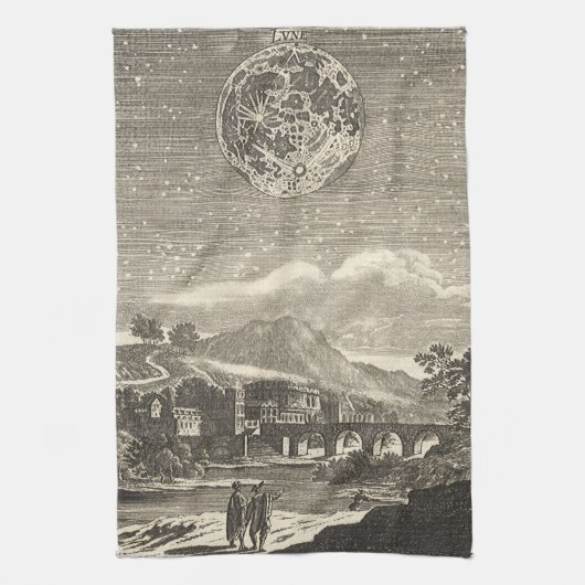 アンティークルネッサンスエラムーンバイアラン・マレット キッチンタオル (縦)