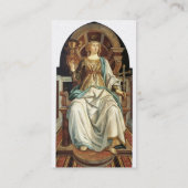 アンティークルネッサンスタロットザポープ金ゴールド 名刺 (裏面)