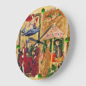 アンティークルネッサンスタロット6/恋人たち ラージ壁時計 (傾斜)