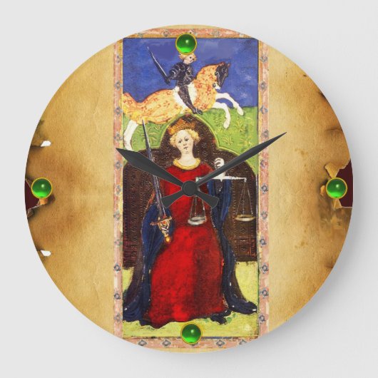 アンティークルネッサンスタロット8 ラージ壁時計 (正面)