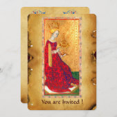 アンティークルネッサンスタロツクイーンオブカップ 招待状 (正面/裏面)