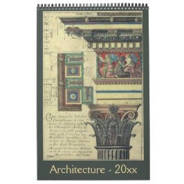 アンティークルネッサンス時代の建築 カレンダー