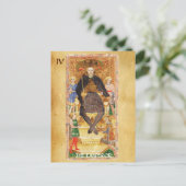 アンティークルネッサンス・タロッツ4/ザエンペラー ポストカード (スタンド正面)