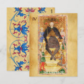 アンティークルネッサンス・タロッツ4/ザエンペラー ポストカード (正面/裏面)