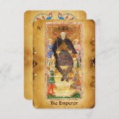 アンティークルネッサンス・タロッツ4/ザエンペラー 案内状 (正面/裏面)
