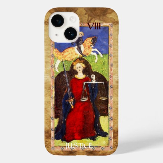 アンティークルネッサンス・タロッツ8 / JUSTICE Case-Mate iPhoneケース (裏面)